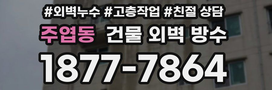 주엽동 건물 외벽 방수