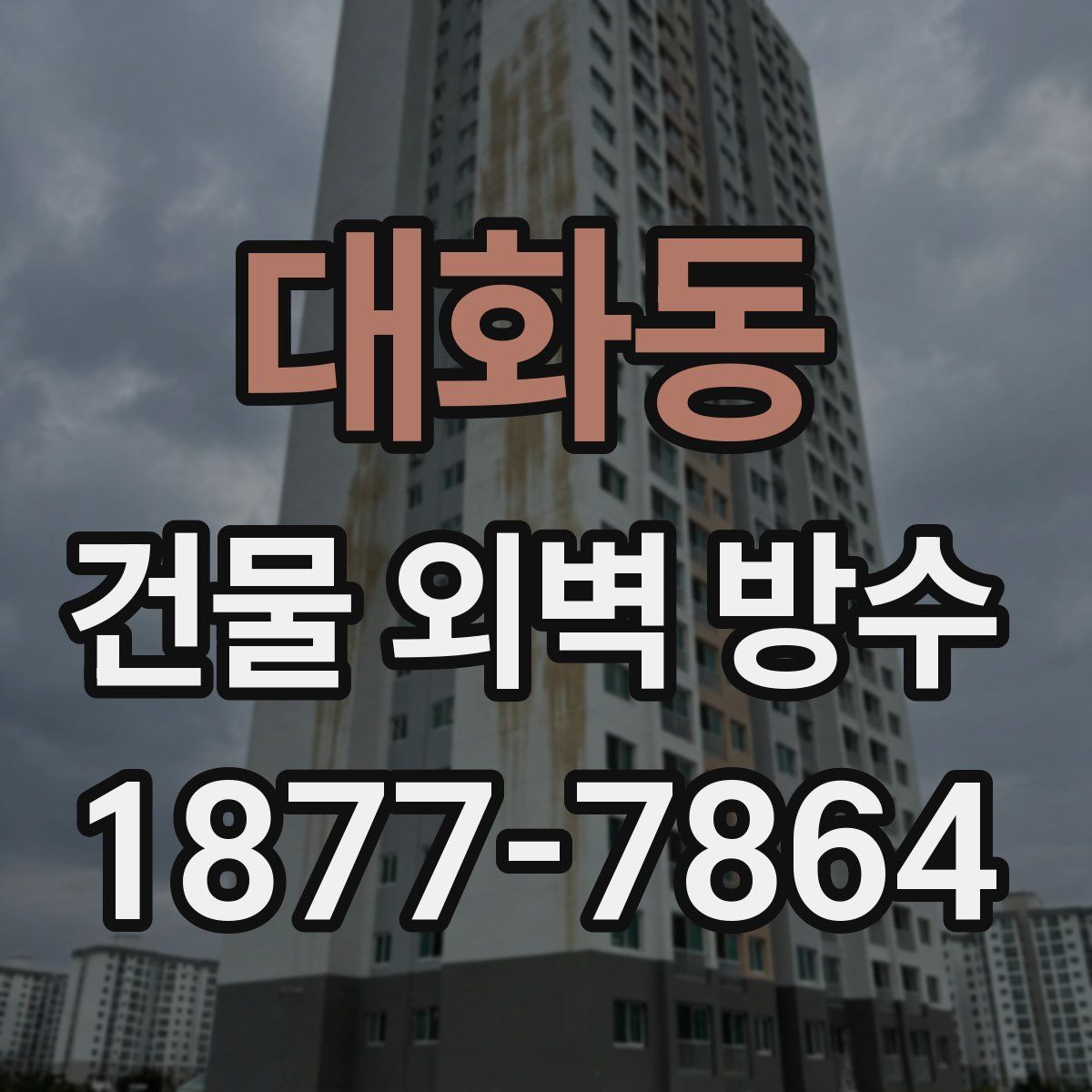 대화동 건물 외벽 방수