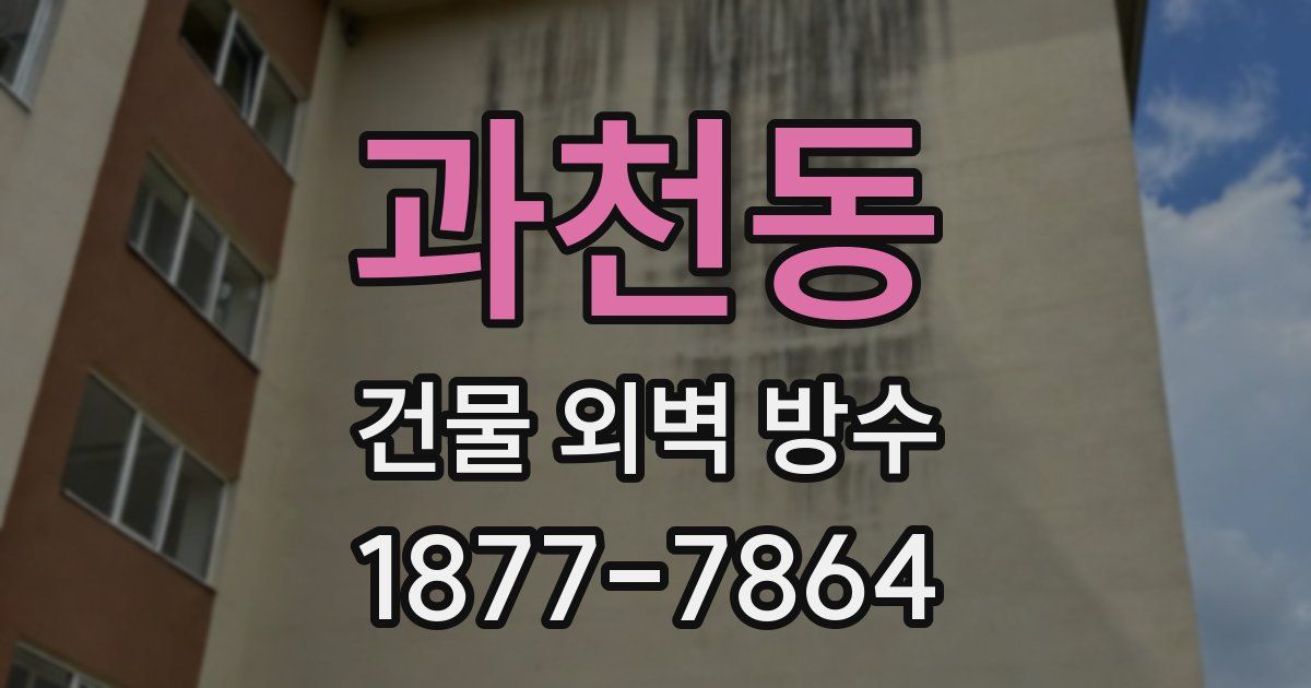 과천동 건물 외벽 방수