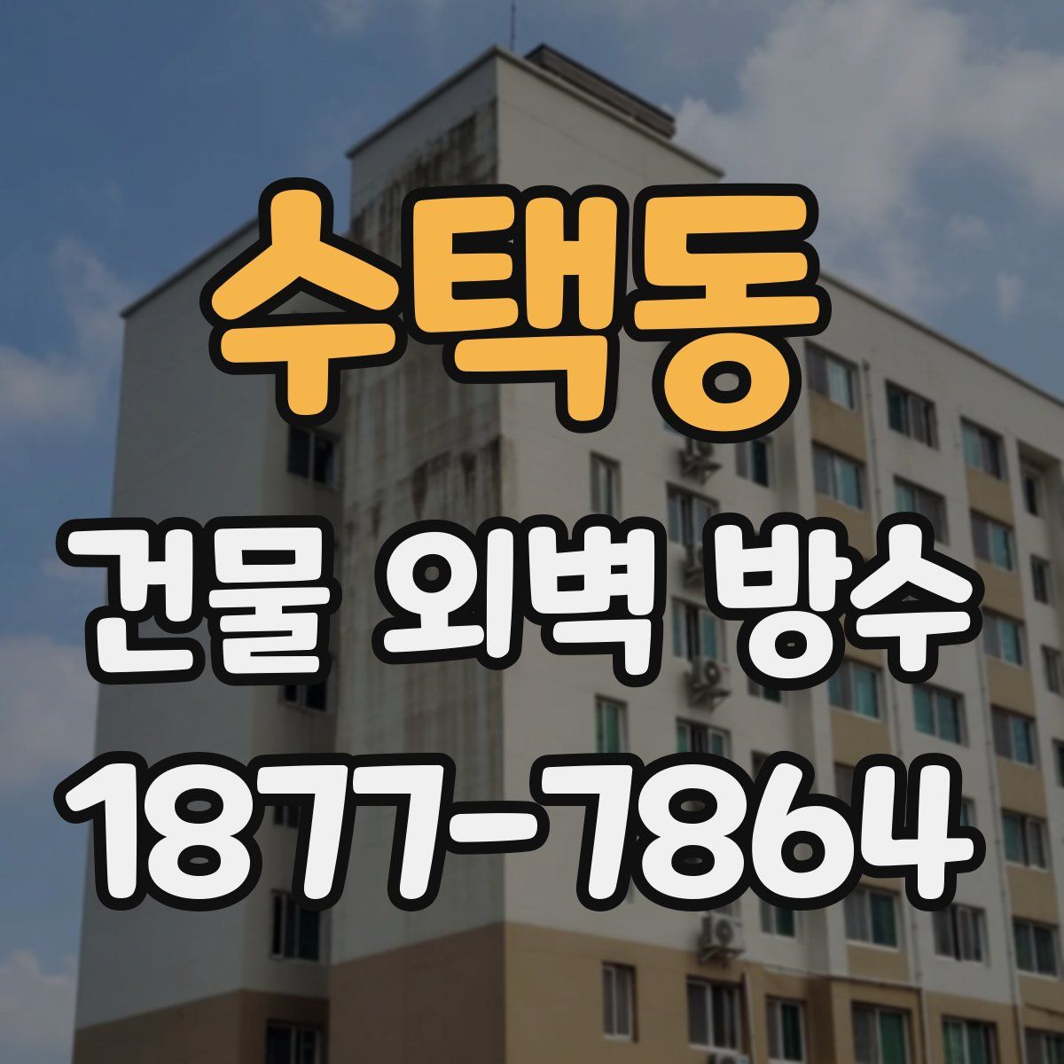 수택동 건물 외벽 방수