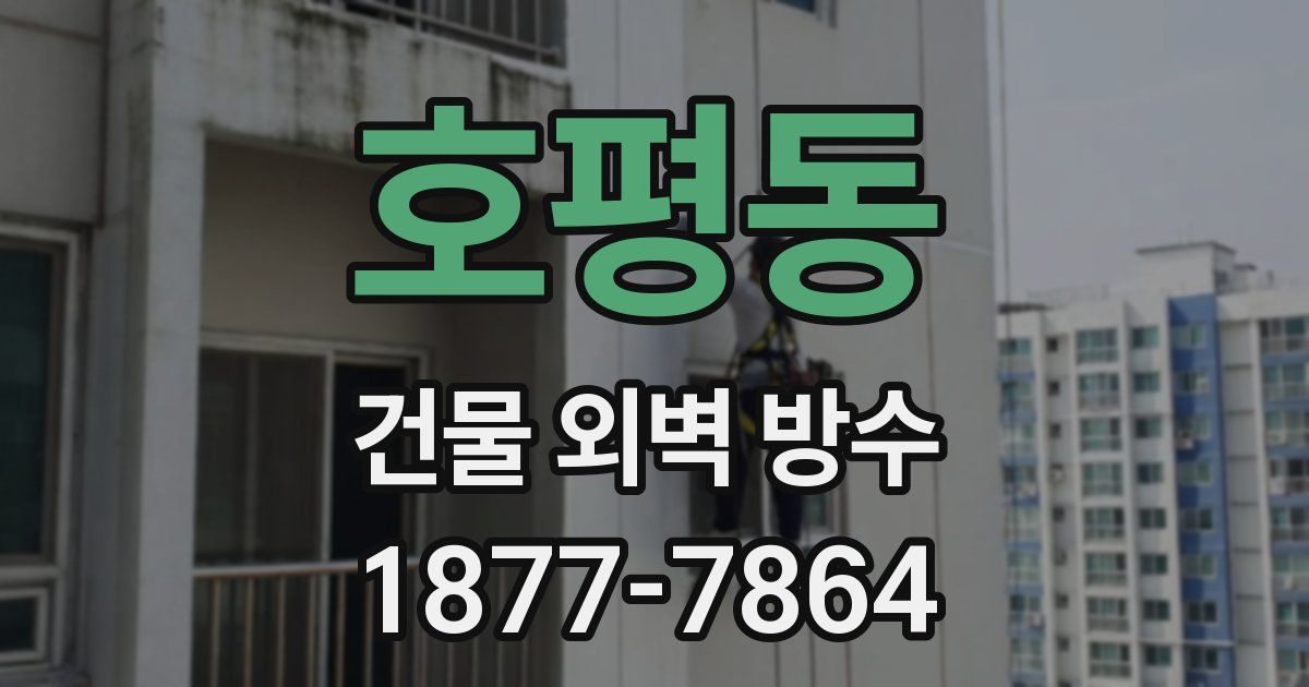 호평동 건물 외벽 방수