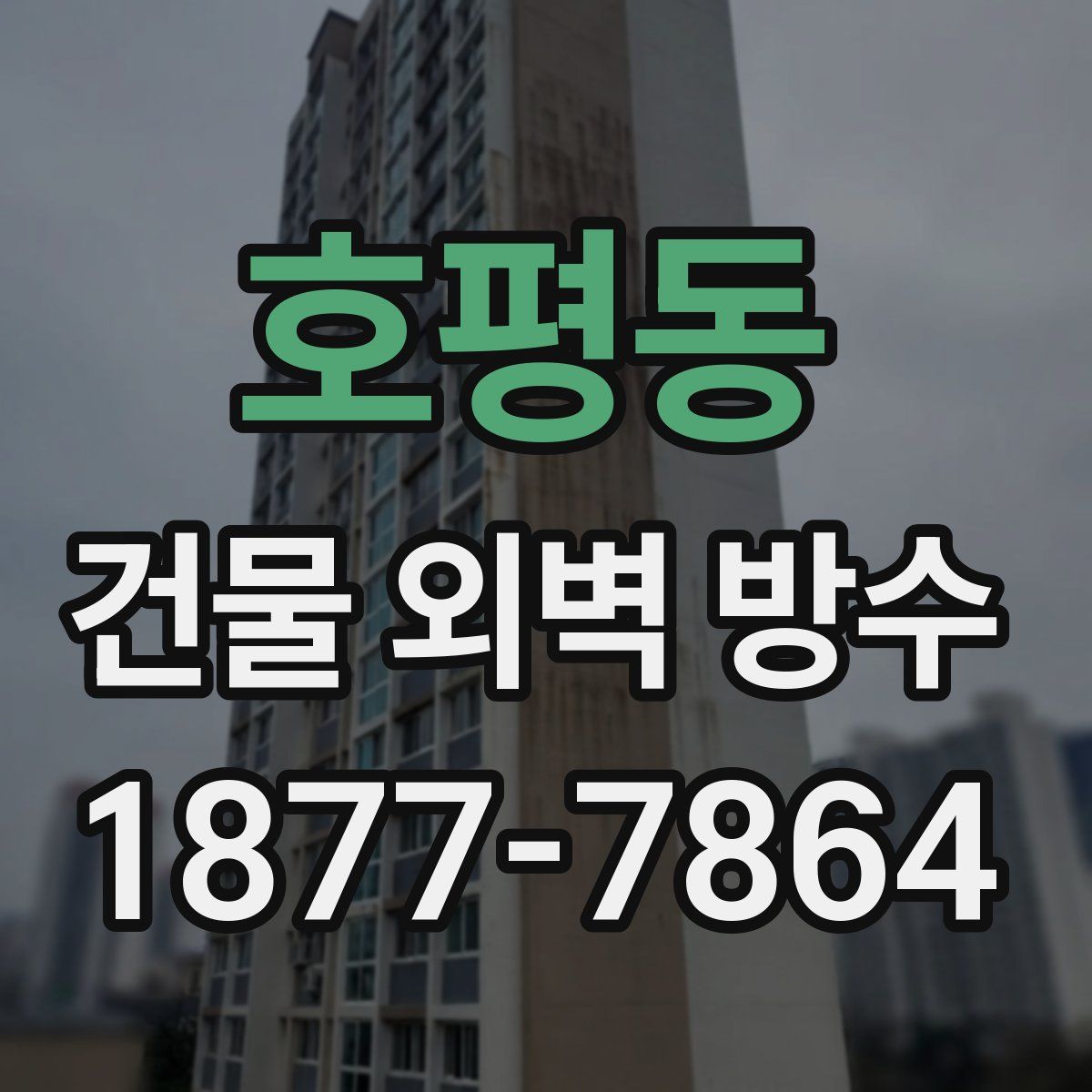 호평동 건물 외벽 방수