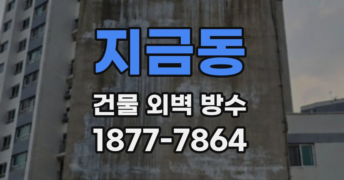 지금동 건물 외벽 방수