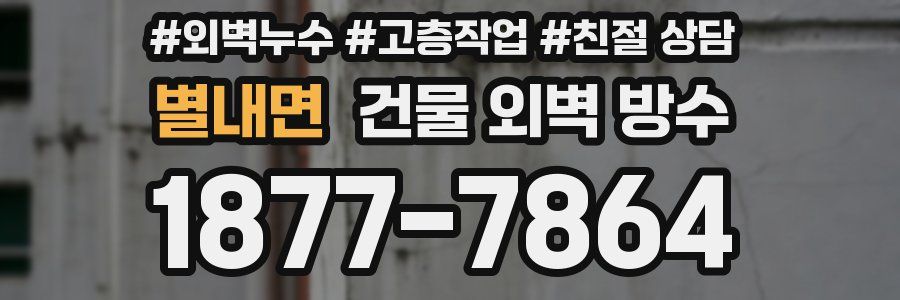 별내면 건물 외벽 방수