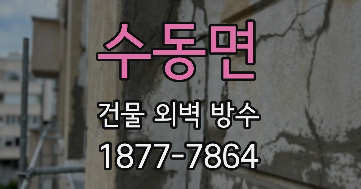 수동면 건물 외벽 방수