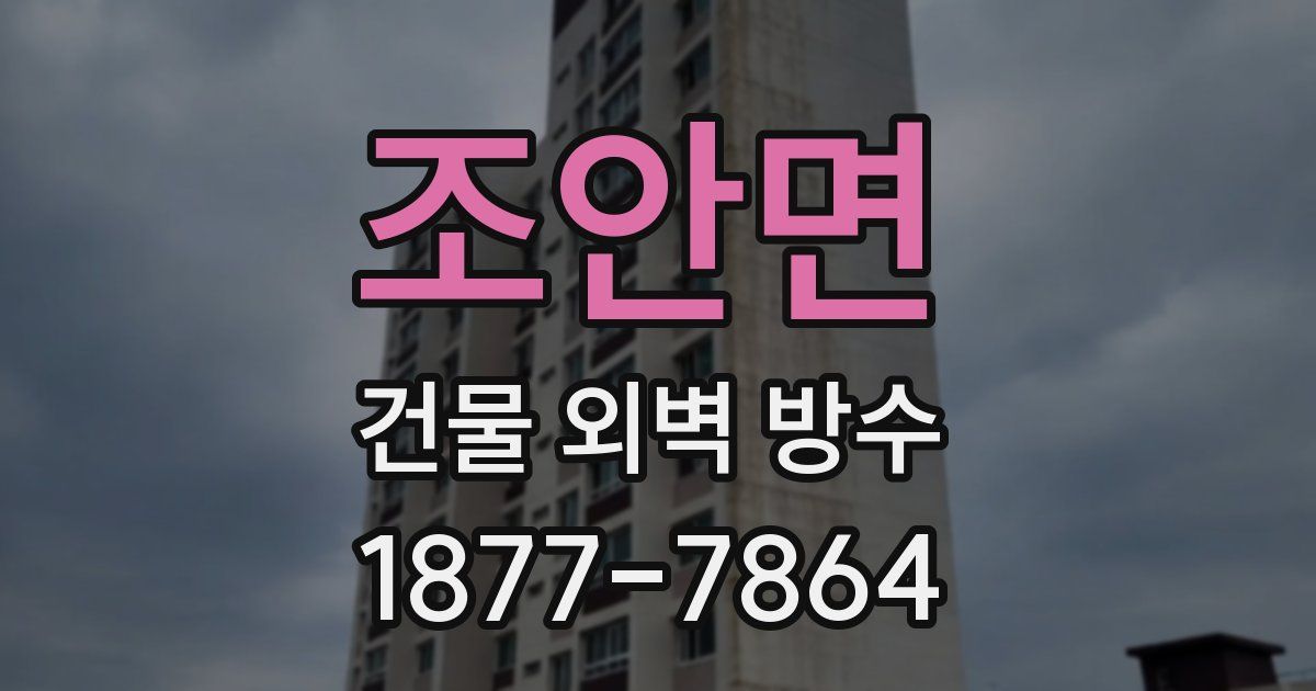 조안면 건물 외벽 방수