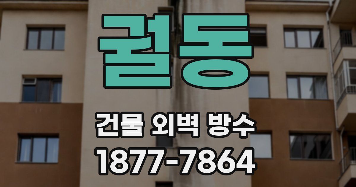 궐동 건물 외벽 방수