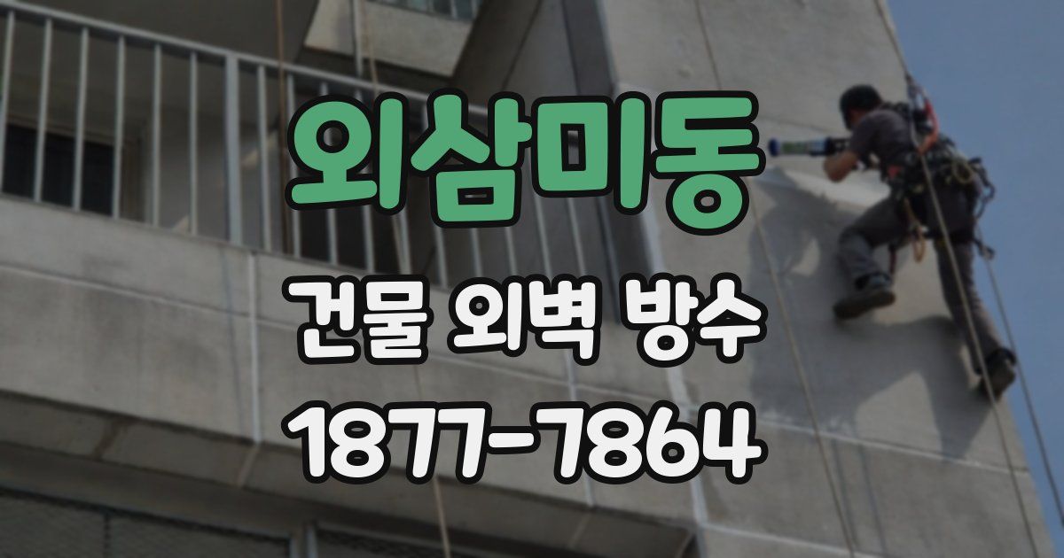 외삼미동 건물 외벽 방수