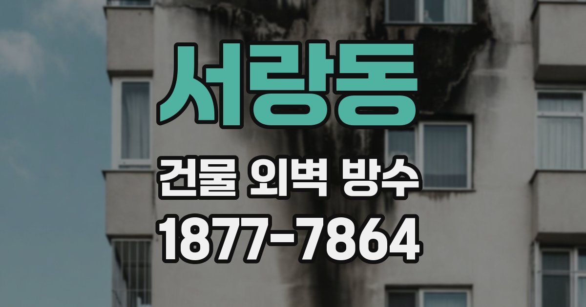 서랑동 건물 외벽 방수
