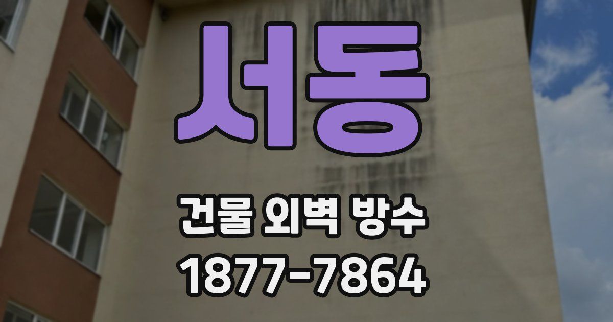 서동 건물 외벽 방수