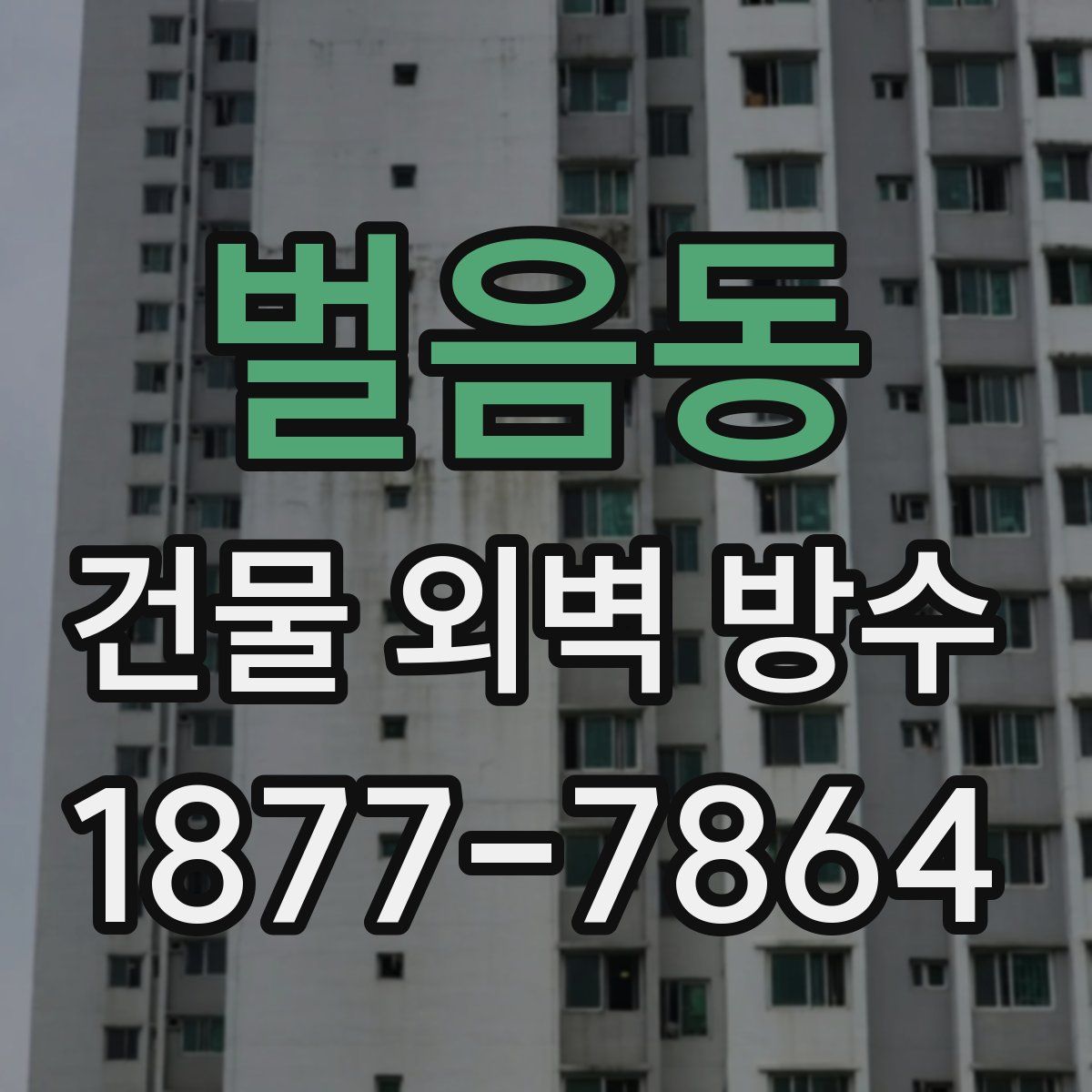 벌음동 건물 외벽 방수
