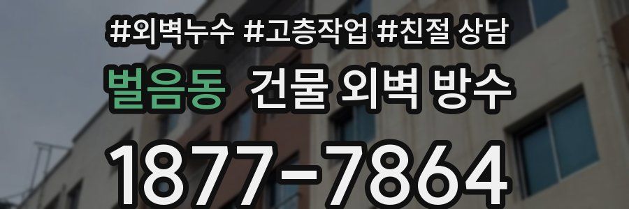 벌음동 건물 외벽 방수
