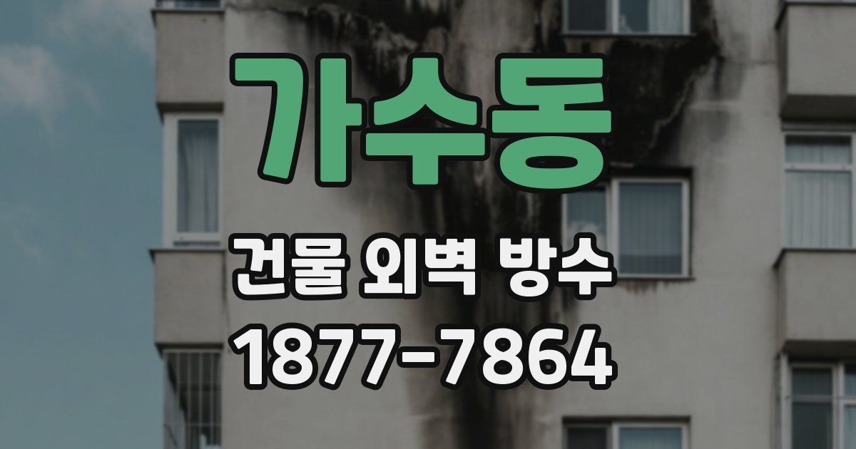 가수동 건물 외벽 방수