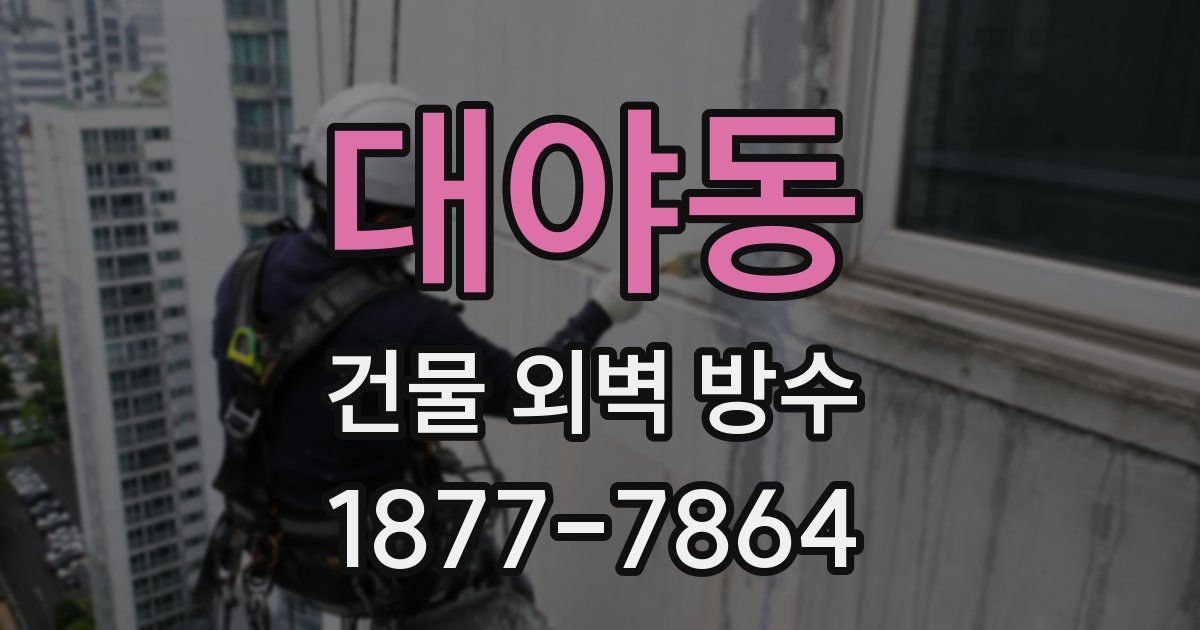 대야동 건물 외벽 방수