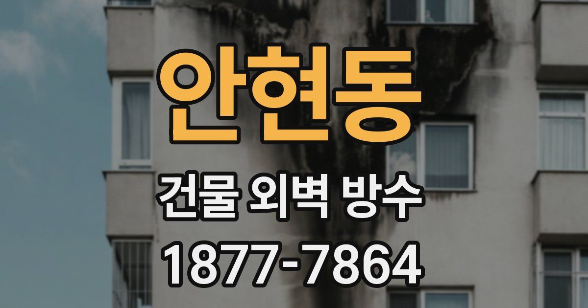 안현동 건물 외벽 방수
