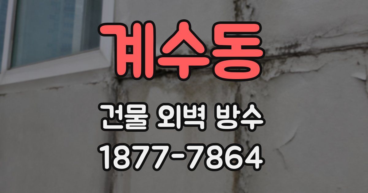 계수동 건물 외벽 방수