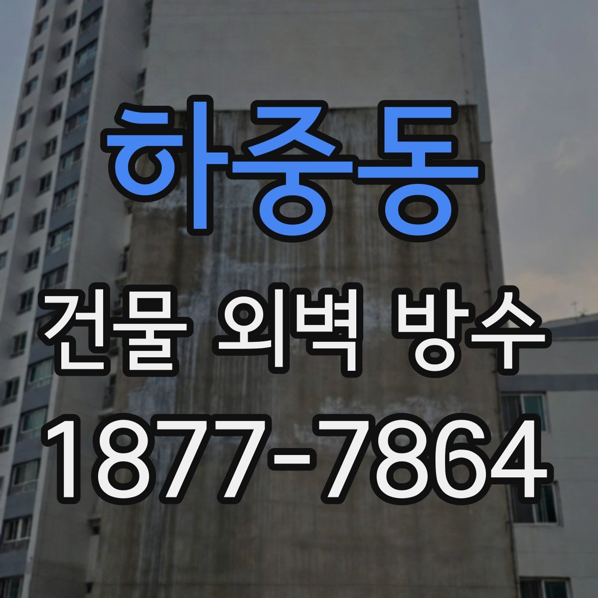 하중동 건물 외벽 방수