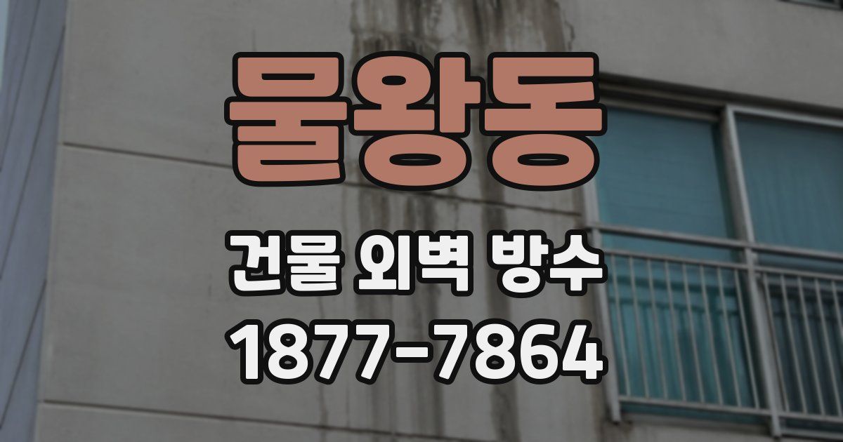 물왕동 건물 외벽 방수