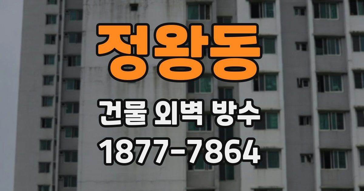 정왕동 건물 외벽 방수