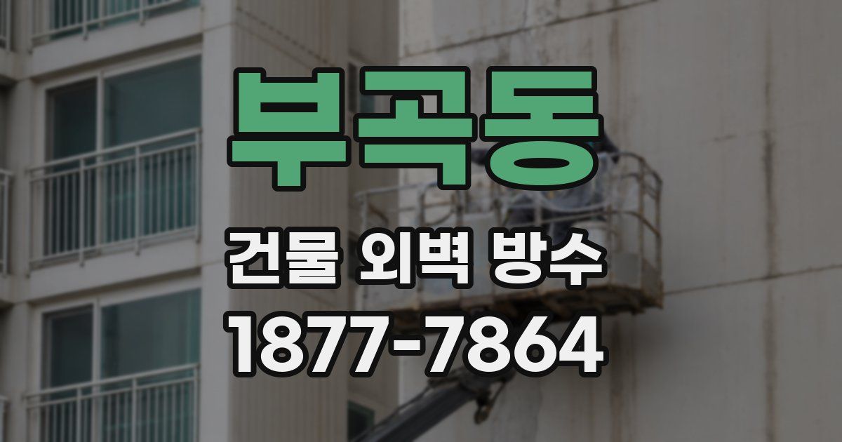 부곡동 건물 외벽 방수