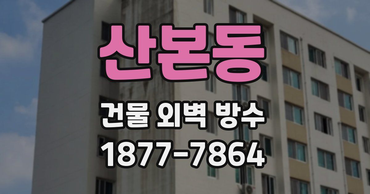 산본동 건물 외벽 방수