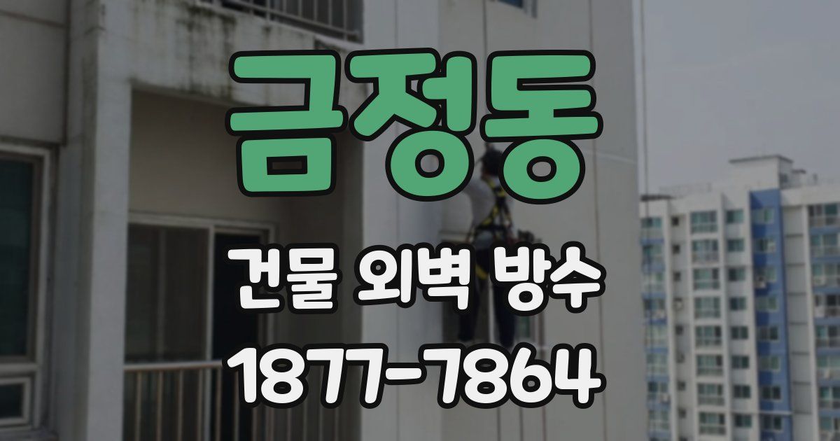 금정동 건물 외벽 방수