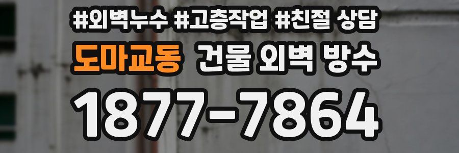 도마교동 건물 외벽 방수