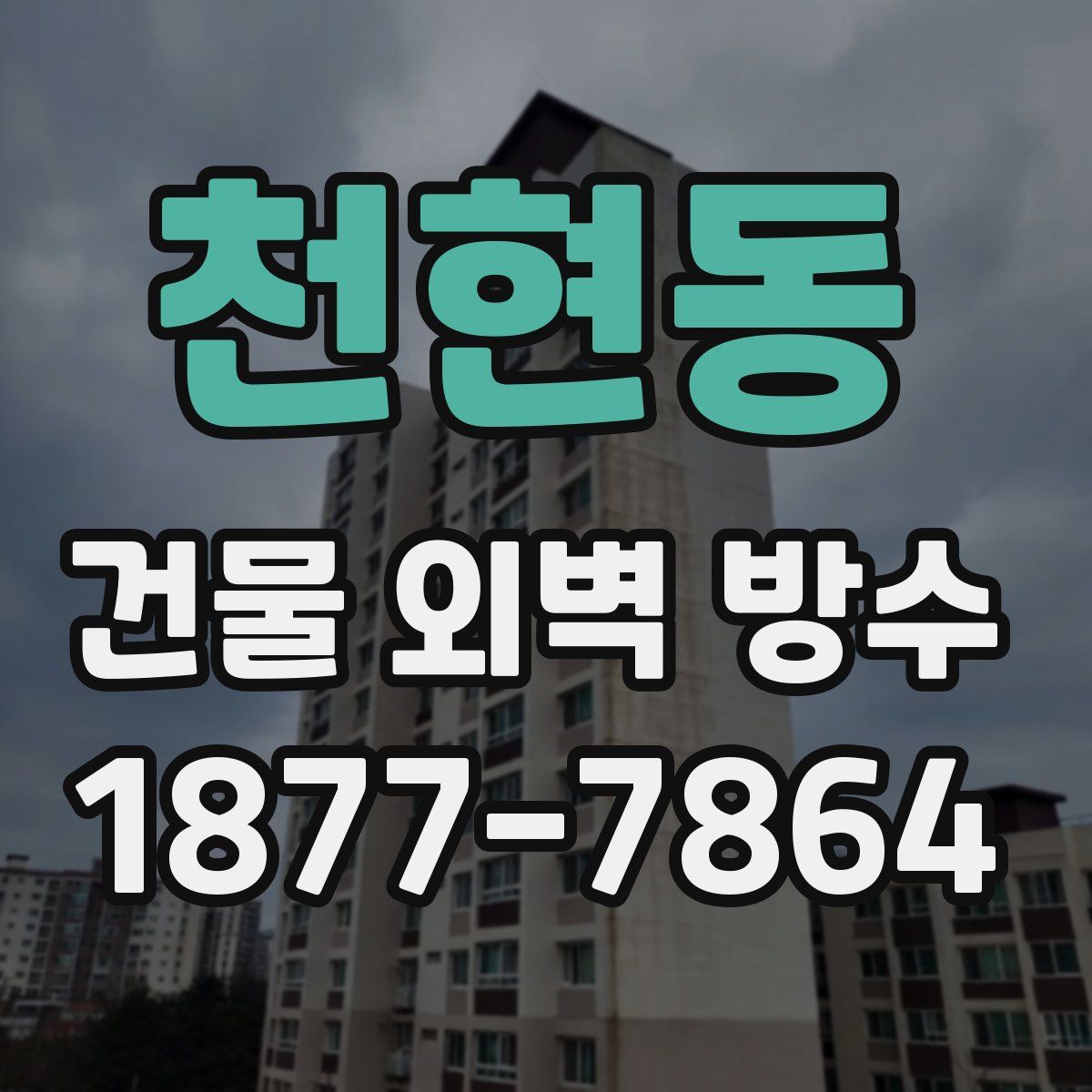 천현동 건물 외벽 방수