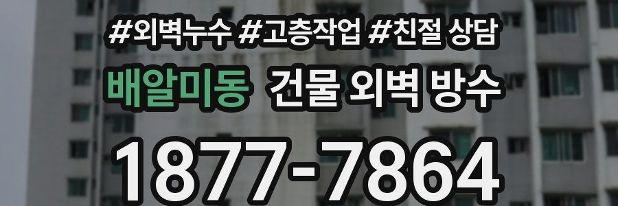 배알미동 건물 외벽 방수
