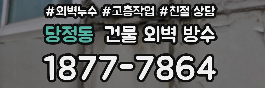 당정동 건물 외벽 방수