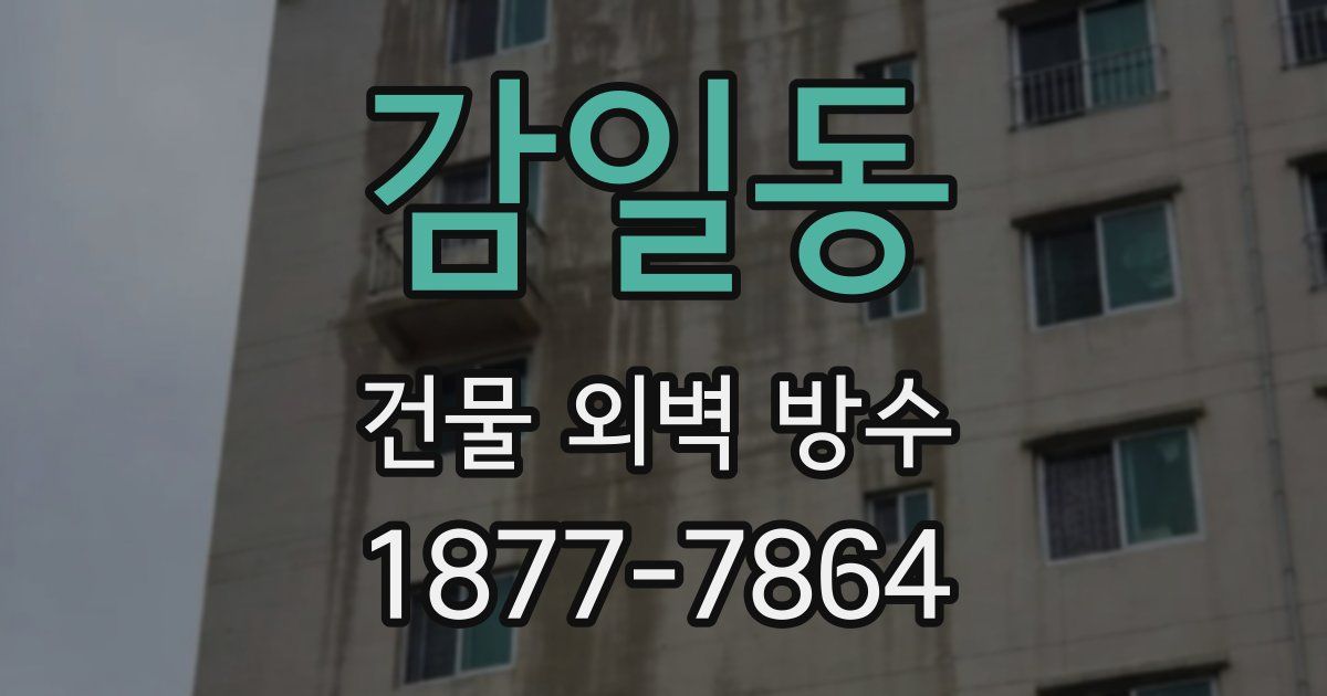 감일동 건물 외벽 방수
