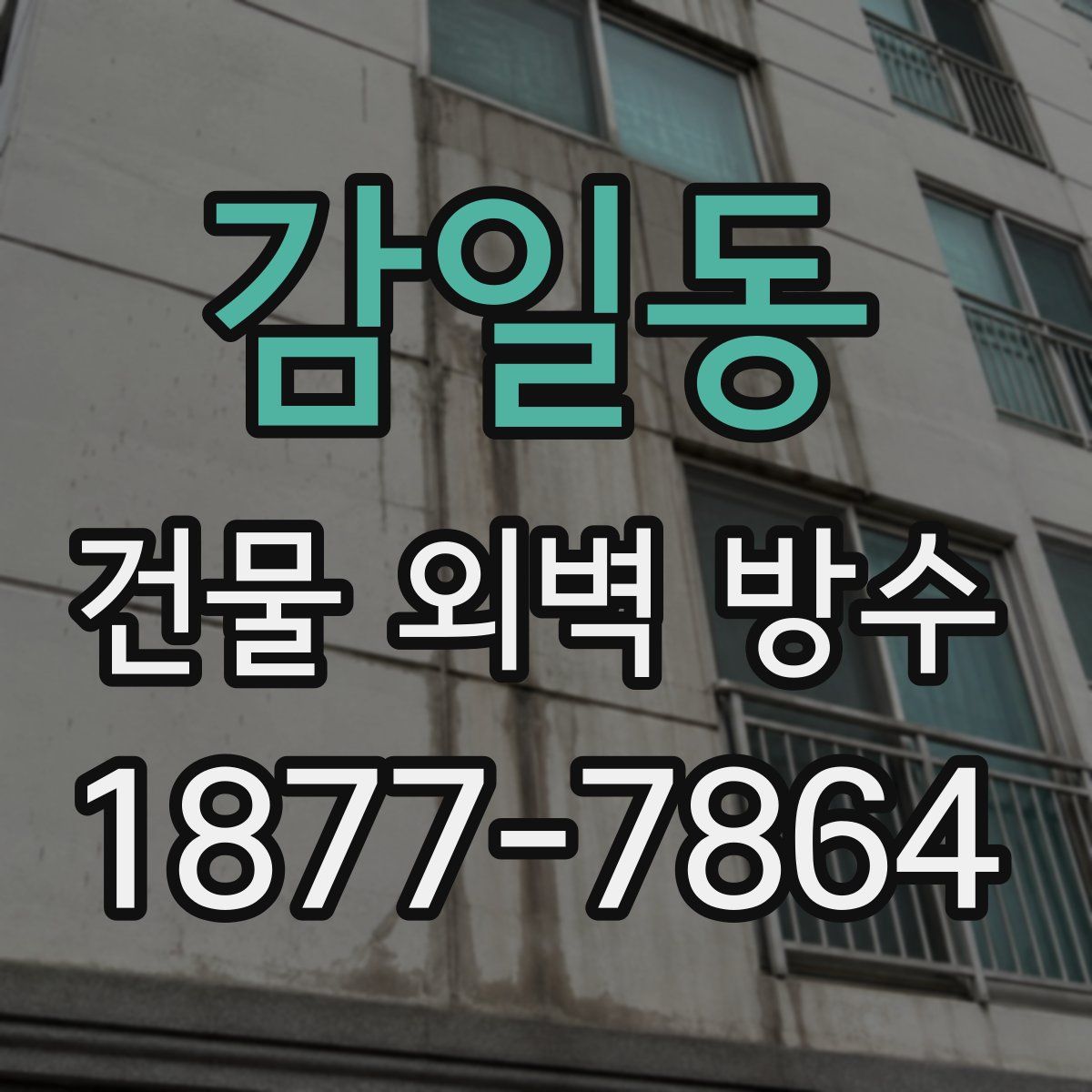 감일동 건물 외벽 방수