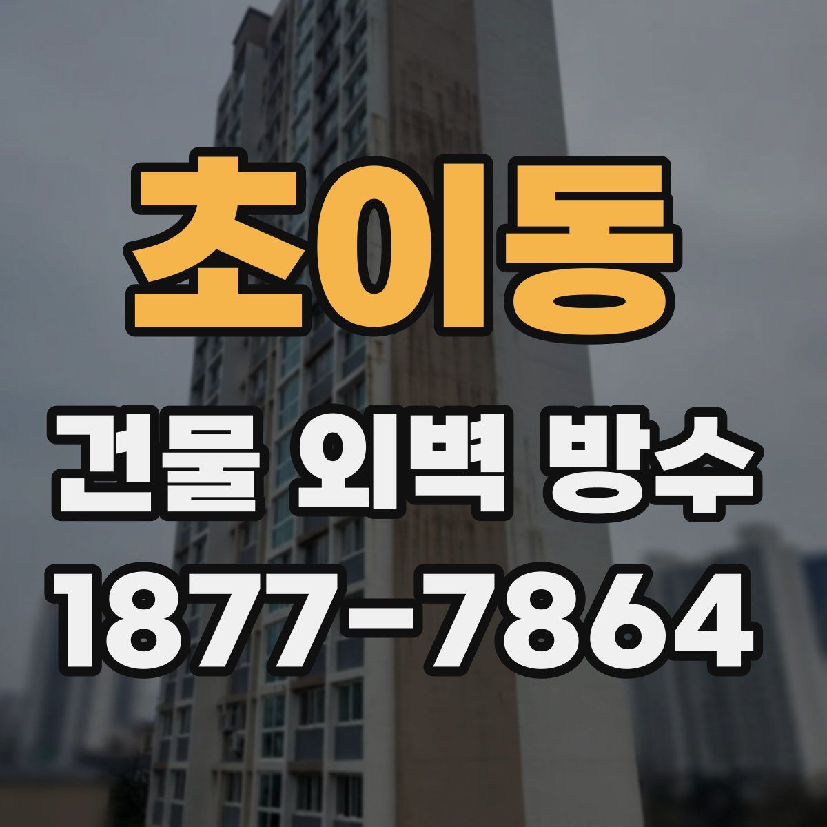초이동 건물 외벽 방수