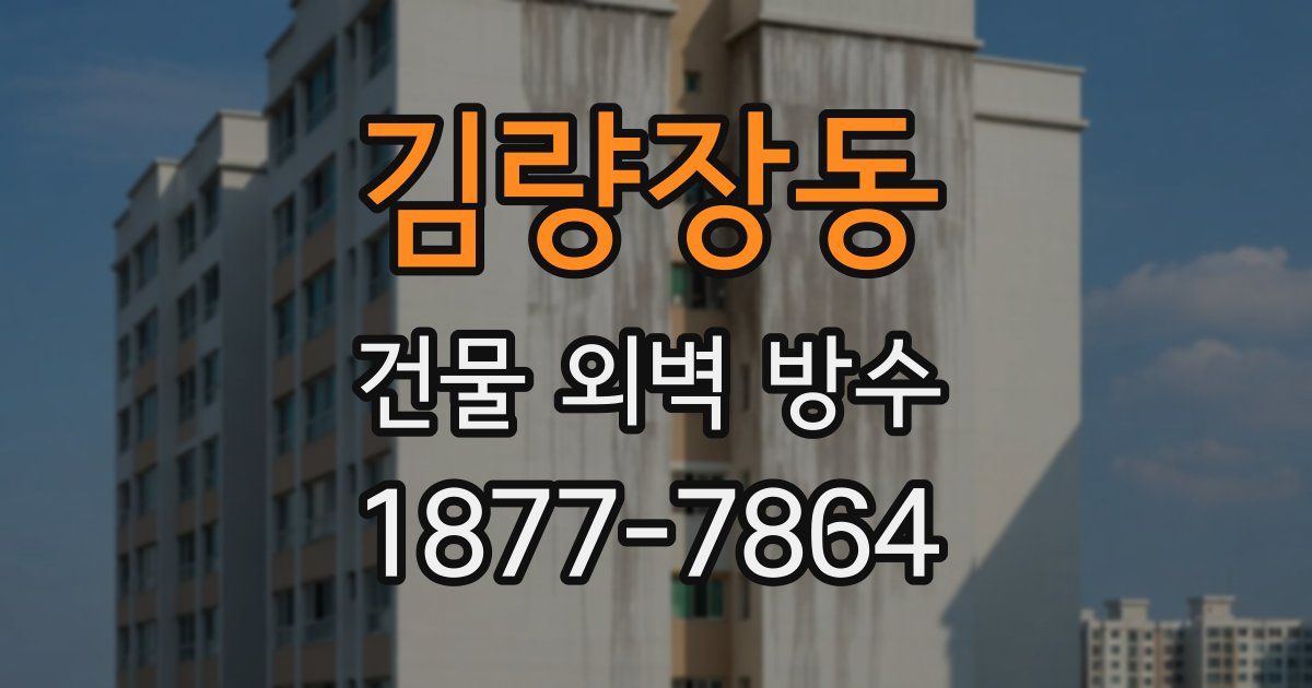 김량장동 건물 외벽 방수