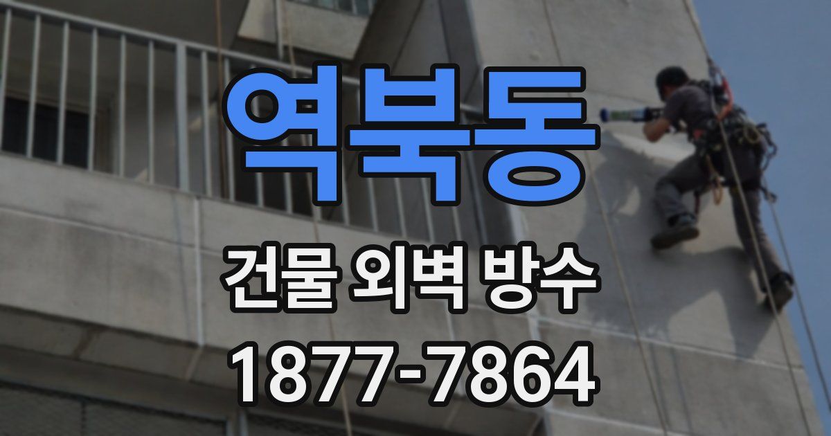 역북동 건물 외벽 방수