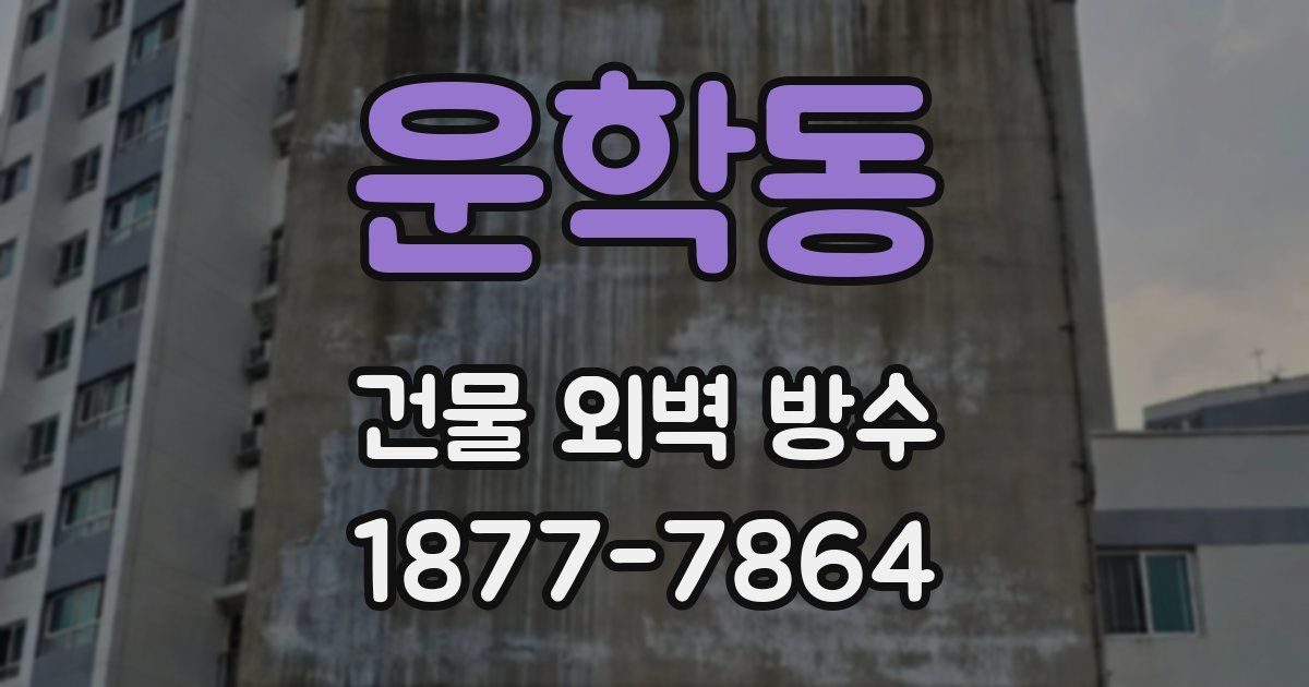 운학동 건물 외벽 방수