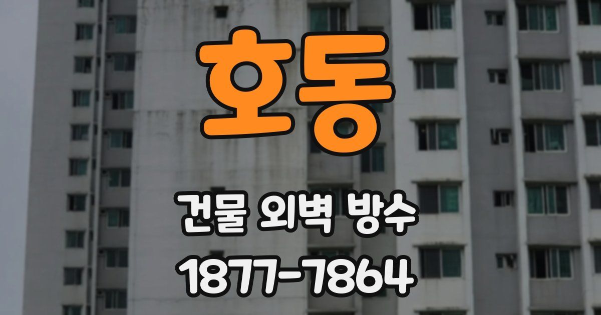 호동 건물 외벽 방수
