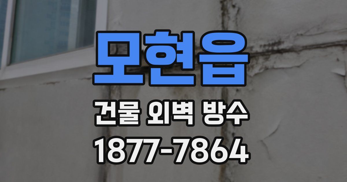 모현읍 건물 외벽 방수