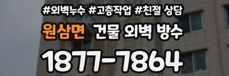 원삼면 건물 외벽 방수