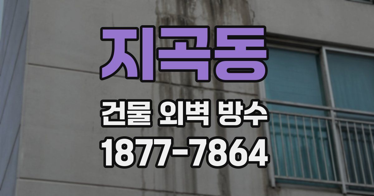 지곡동 건물 외벽 방수