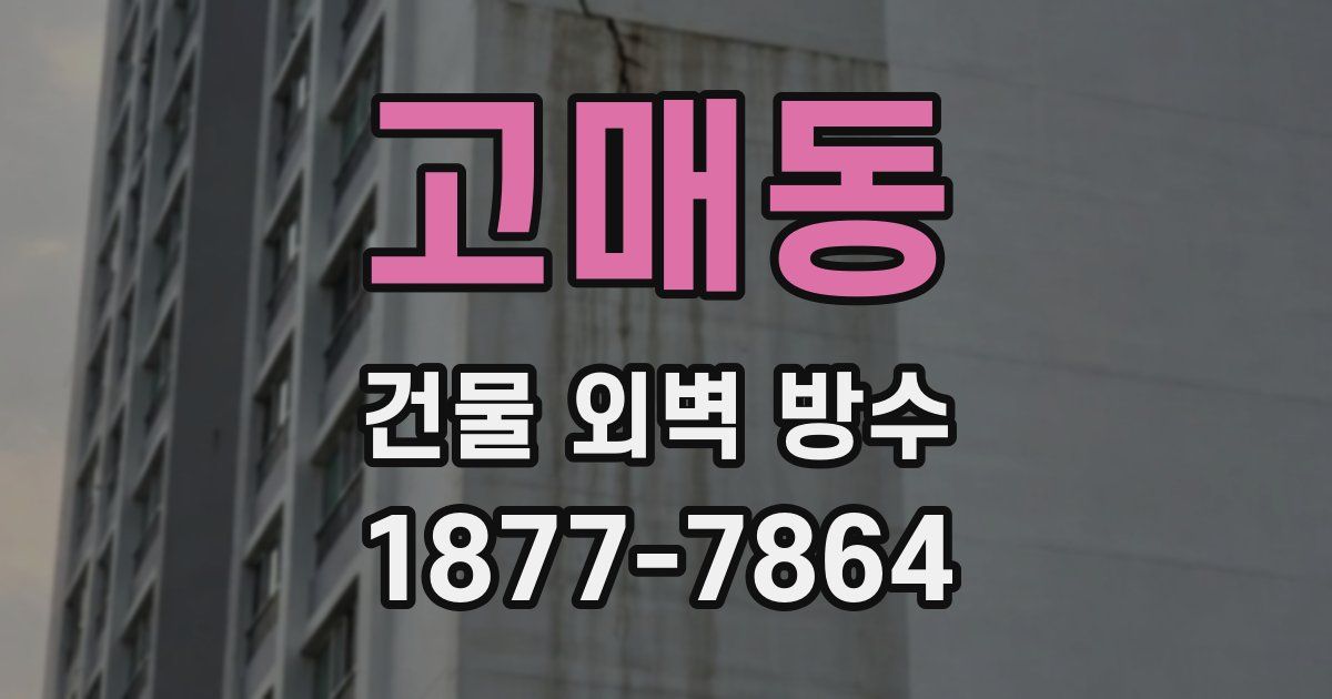고매동 건물 외벽 방수