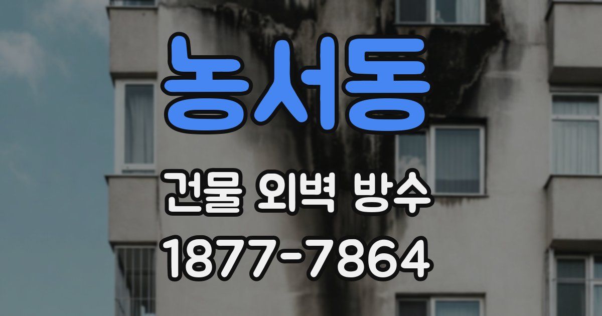 농서동 건물 외벽 방수