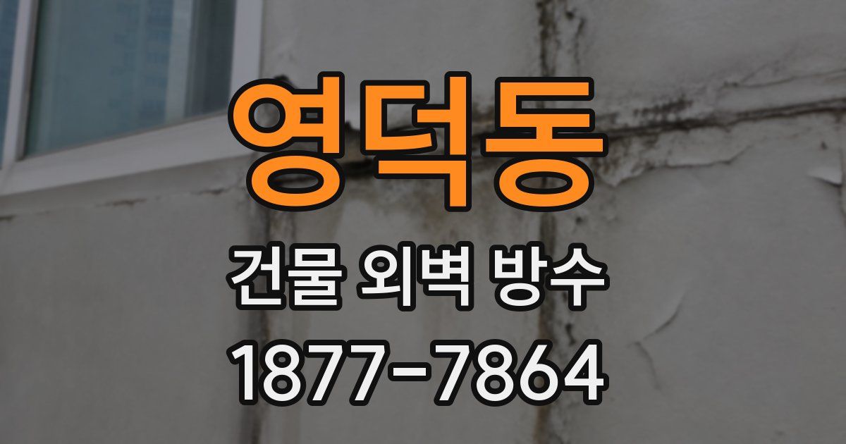 영덕동 건물 외벽 방수