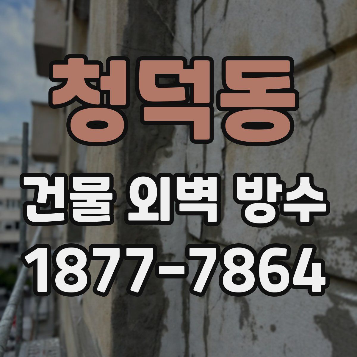 청덕동 건물 외벽 방수