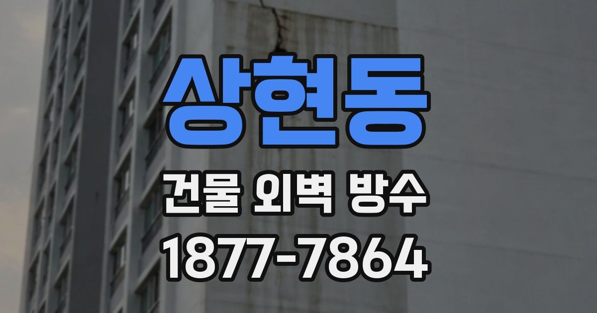 상현동 건물 외벽 방수