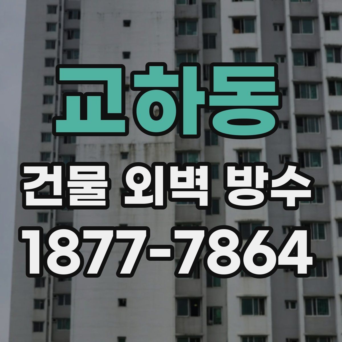 교하동 건물 외벽 방수 견적 확인 시 살펴볼 항목