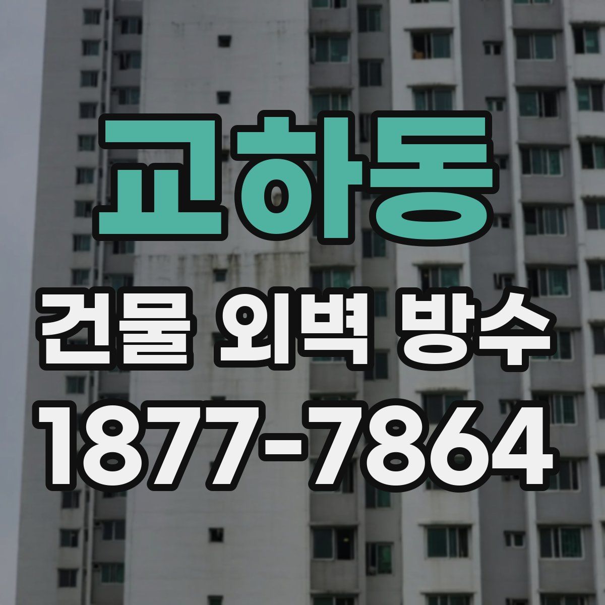 교하동 건물 외벽 방수