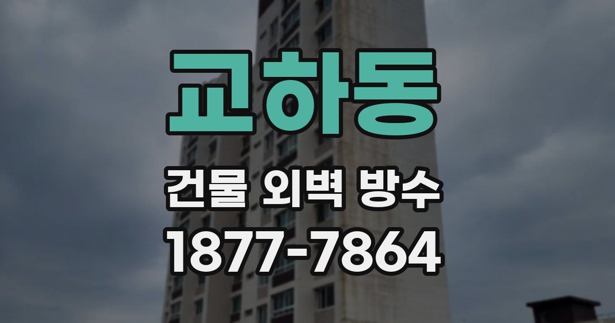 교하동 건물 외벽 방수