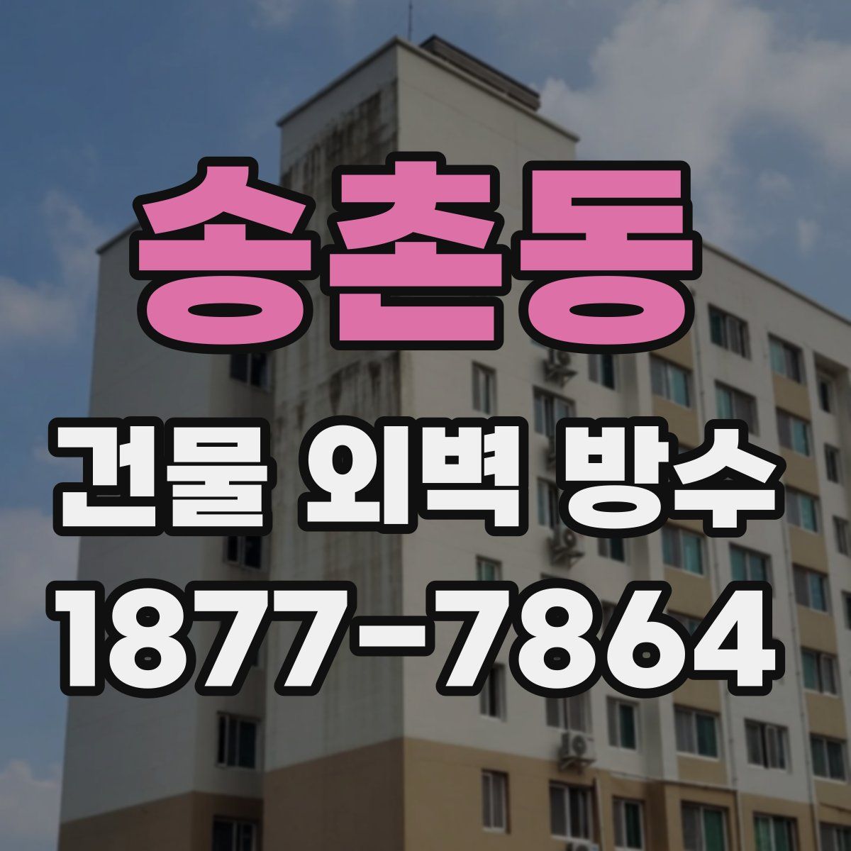 송촌동 건물 외벽 방수