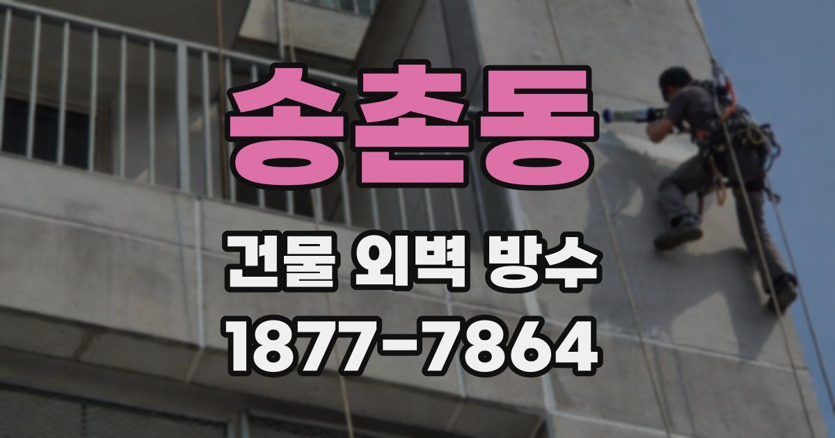 송촌동 건물 외벽 방수